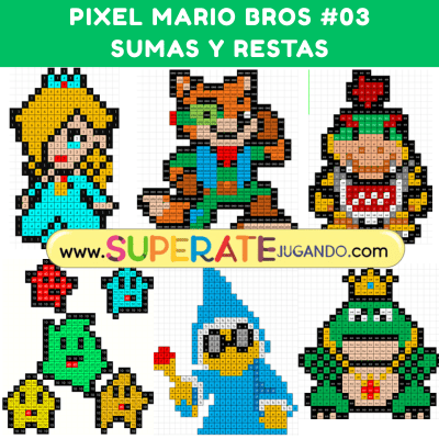 Pixel Mario Bros 3 - Sumas y Restas
